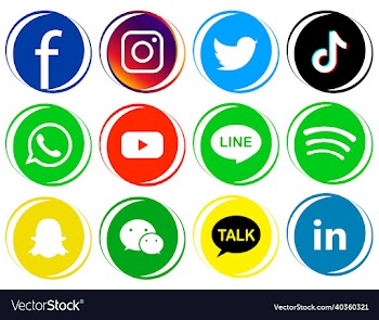 fancy social media icon