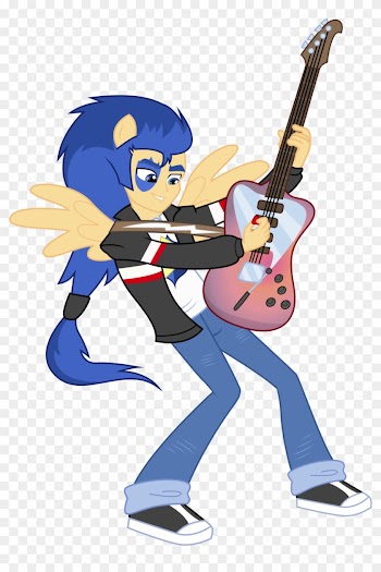 Fanmade Rockin Rainbow Flash Sentry - Equestria Girl Flash Sentry