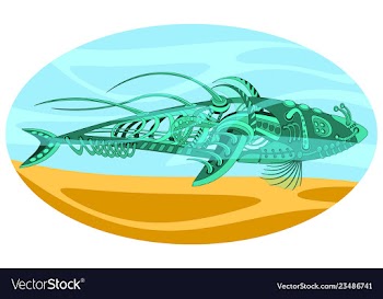 Fantastic floating mechanism vector image