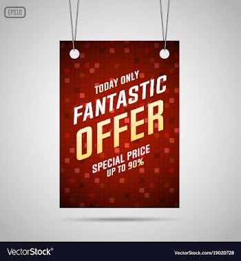 fantastic offer sale background