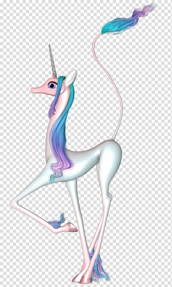 Fantasy Animals  , gray and pink unicorn illustration transparent background PNG clipart