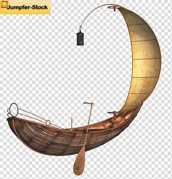 Fantasy Boats , brown boat with pedal and light transparent background PNG clipart