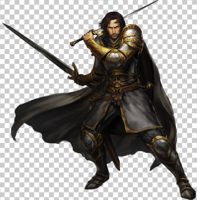 Fantasy Fighter man with sowrd