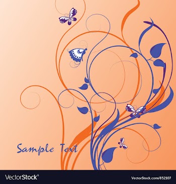  					Fantasy floral background vector image														