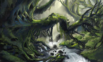 Fantasy Forest by LadyLoth on Newgrounds