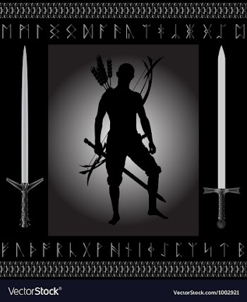  					Fantasy hunter vector image														