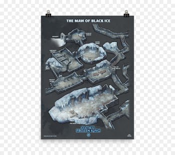 Fantasy map Dungeons & Dragons Role-playing game Dungeon crawl - black posters 
