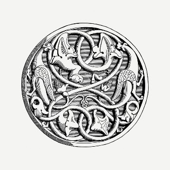 Fantasy ornate badge clipart, vintage | Free PSD Illustration - rawpixel