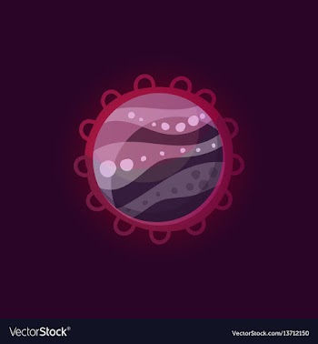Fantasy planet logo vector image