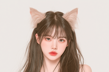 Fantasy Portrait of a Girl with Cat Ears