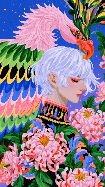 Fantasy Portrait with Vibrant Colors