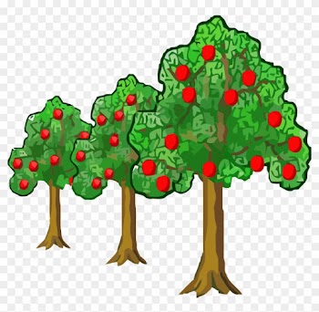 Far Near Apple Tree Clipart Png - Tree Trees Clipart