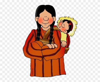 Far North Mother And Child - Indigenous People Clip Art