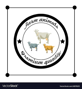 Farm animals premium quality silhouettes isolated vector image