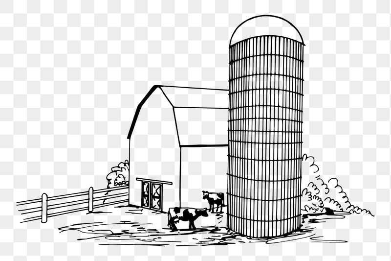 Farm, barn png sticker, vintage | Free PNG - rawpixel