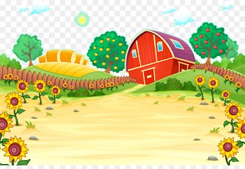Farm Cartoon Royalty-free Illustration - Red house farm 
