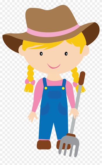 Farm Girl - Farmer Girl Clipart