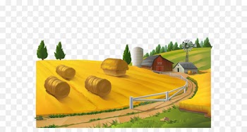 Farm Rural area Landscape Stock photography - Autumn wheat field vector material 
