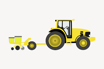 Farm tractor collage element illustration | Free Vector - rawpixel