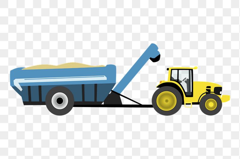 Farm tractor png sticker illustration, | Free PNG - rawpixel