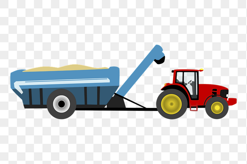Farm tractor png sticker illustration, | Free PNG - rawpixel