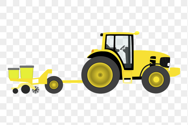 Farm tractor png sticker illustration, | Free PNG - rawpixel