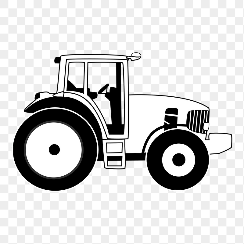 Farm tractor png sticker illustration, | Free PNG - rawpixel