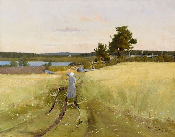 Farmer's wife on the cartway, | Free Photo - rawpixel