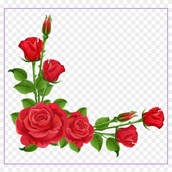 Fascinating Red Transparent Png Clipart Frames For - Rose Border Clip Art