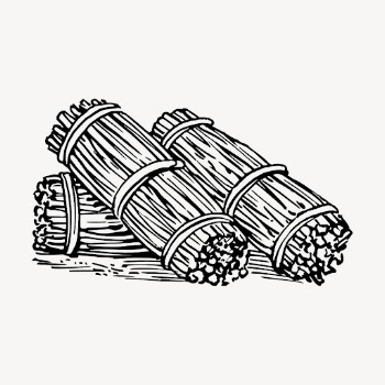 Fascine clipart, bushwood illustration. Free | Free Photo - rawpixel
