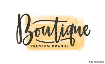 Fashion boutique logo vector illustration