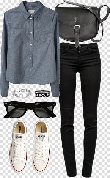 Fashion Clothing Casual Hipster Sweater, Blue shirt and trousers transparent background PNG clipart