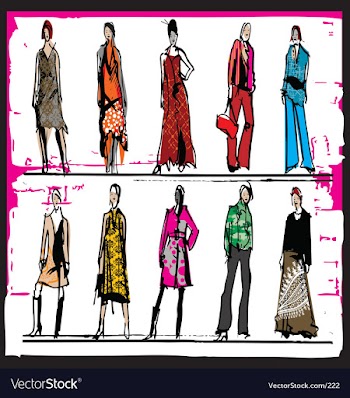 Fashion illustration vector image