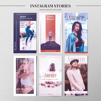 Fashion instagram story template Free Psd