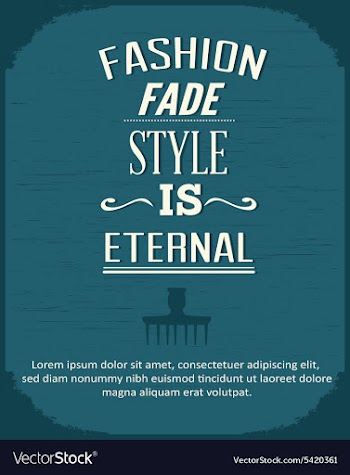 Fashion is art vector image