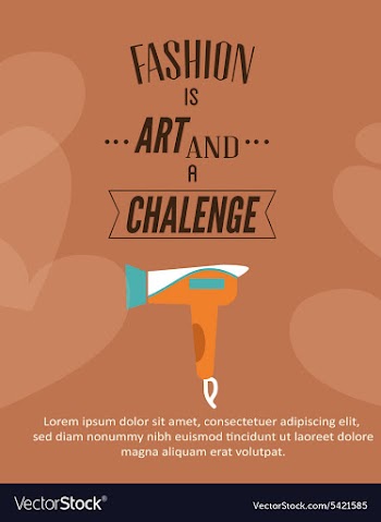 Fashion is art vector image