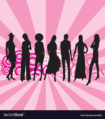 Fashion models vector image