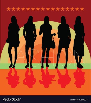 Fashion models vector image