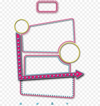 Fashion neon border 