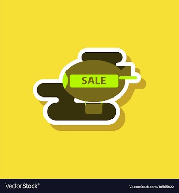 Fashion patch sale sticker air balloon vector image