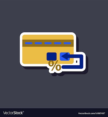 Fashion patch sale sticker bank card vector image