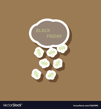 Fashion patch sale sticker black friday rain vector image