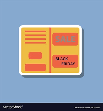Fashion patch sale sticker booklet vector image