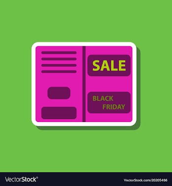 Fashion patch sale sticker booklet vector image