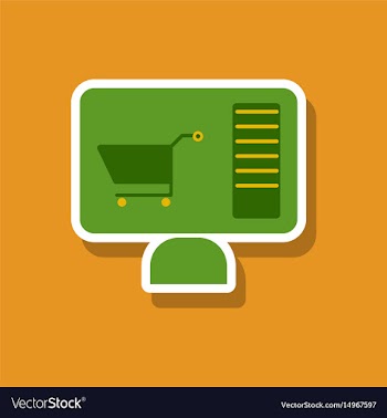 Fashion patch sale sticker computer online vector image