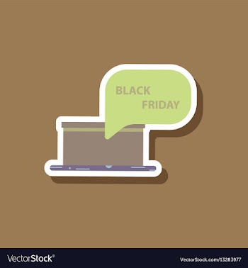 Fashion patch sale sticker gift box black friday vector image
