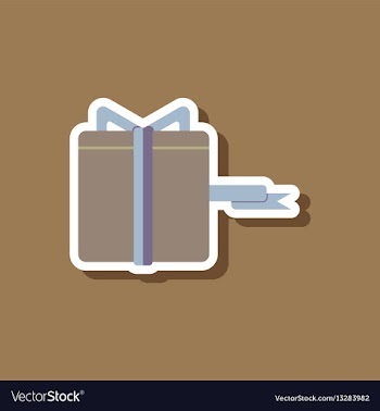 Fashion patch sale sticker gift box black friday vector image