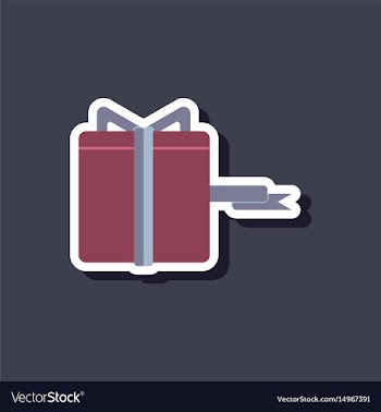 Fashion patch sale sticker gift box black friday vector image