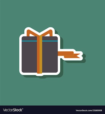 Fashion patch sale sticker gift box black friday vector image