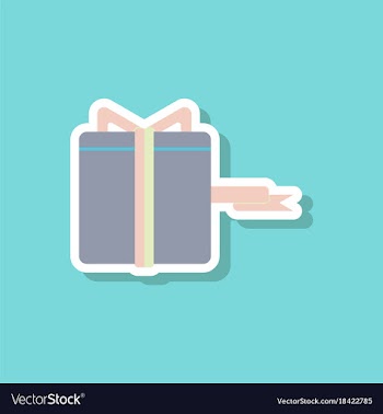 Fashion patch sale sticker gift box black friday vector image